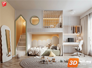 Children Room Scenes  Skp FIles 